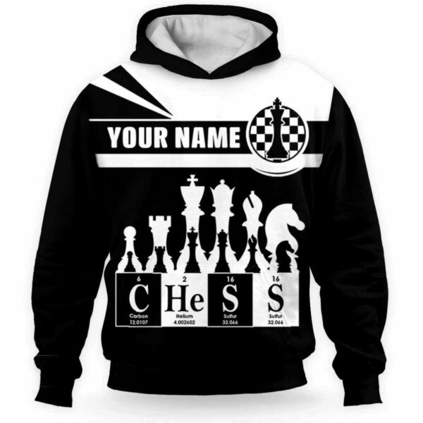 AOPH-U-Hobb-PeriTabl-Css-211202VY10 @ Chess Periodic Table-Chess Periodic Table Custom Name 3D Hoodie