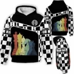 AOPH-U-Hobb-RetrKingLine-Css-211202VY10 @ Chess Retro King Line-Chess Retro Line Custom Name 3D Hoodie