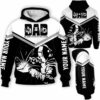 AOPH-U-Job-DMML-Wder-211206VY10 @ Welder Dad Man Myth Legend-Welder Black White Dad Man Myth Legend Custom Name 3D Hoodie