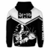 AOPH-U-Job-DMML-Wder-211206VY10 @ Welder Dad Man Myth Legend-Welder Black White Dad Man Myth Legend Custom Name 3D Hoodie