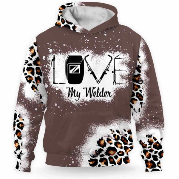 AOPH-U-Job-LL-Wder-211206VY10 @ Welder Love Leopard-Welder Leopard Love My Welder 3D Hoodie
