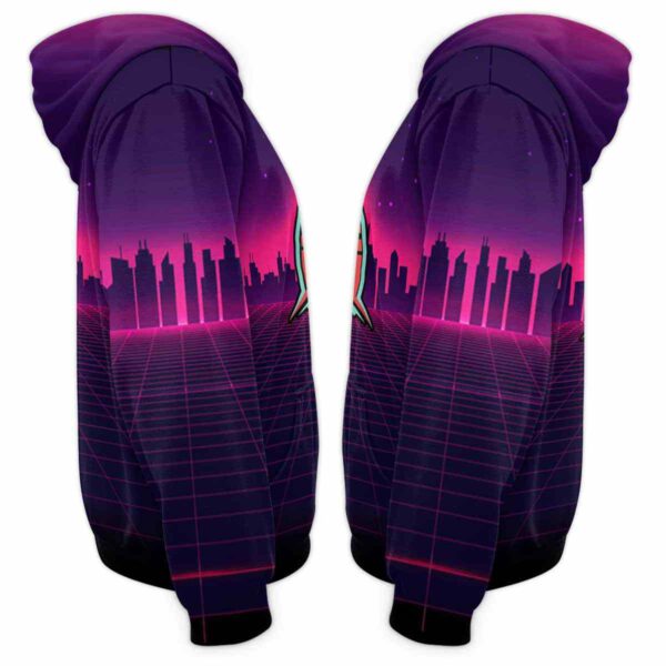 AOPH-U-Hobb-RV8S-Guit-211208VY10 @ Guitar Retro Vintage 80s Style-Guitar Vintage Retro Sunset 3D Hoodie