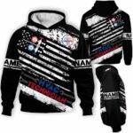 AOPH-U-Job-FL-HVAC-211209VY10 @ Hvac Flag Line-Hvac Techinician Usa Flag Line Custom Name 3D Hoodie