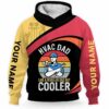 AOPH-U-Job-RHD-HVAC-211209VY10 @ Retro HVAC Dad-Hvac Techinician Regular Dad But Cooler Custom Name 3D Hoodie