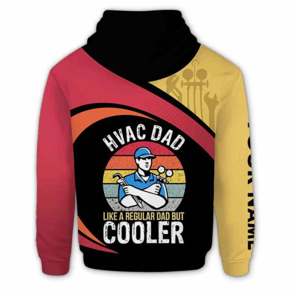 AOPH-U-Job-RHD-HVAC-211209VY10 @ Retro HVAC Dad-Hvac Techinician Regular Dad But Cooler Custom Name 3D Hoodie