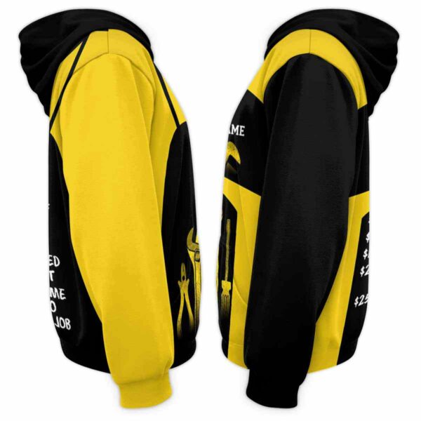 AOPH-U-Job-HHR-HVAC-211209VY10 @ HVAC Hourly Rate-Hvac Techinician Yellow Hourly Rate Custom Name 3D Hoodie