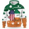 AOPH-U-Ctry-IAFS-Irsh-211214VY10 @ Irish American Flag Shamroc-Irish Shamrock Usa Ireland Flag Custom Name 3D Hoodie