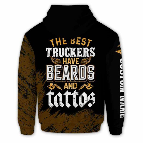 AOPH-U-Job-TT-Tker-211217VY10 @ Truck Driver Tatto Trucke-Truck Driver Beards And Tattoos Custom Name 3D Hoodie