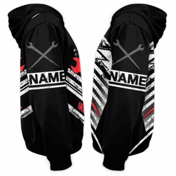 AOPH-U-Job-THFL-Irwo-211218VY10 @ Ironworker Tool Half Flag Lin-Ironworker Usa Flag Line Custom Name 3D Hoodie