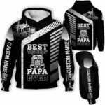 AOPH-U-Job-TPL-Tker-211217VY10 @ Truck Driver Truckin Papa Lin-Truck Driver Best Truckin Papa Dad Custom Name 3D Hoodie