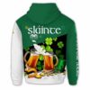 AOPH-U-Ctry-SS-Irsh-211214VY10 @ Irish Slainte Shamroc-Irish Shamrock Slainte Beer Custom Name 3D Hoodie