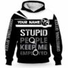 AOPH-U-Job-HSP-Cor-211216VY10 @ Correctional Officer Handcuffs Stupid Peopl-Correctional Officer Keep Me Employed Custom Name 3D Hoodie