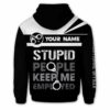 AOPH-U-Job-HSP-Cor-211216VY10 @ Correctional Officer Handcuffs Stupid Peopl-Correctional Officer Keep Me Employed Custom Name 3D Hoodie