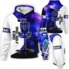 AOPH-U-Hobb-GKAQ-Dgof-211221VY10 @ Disc Golf Galaxy King and Quee-Disc Golf King And Queen Matching Couple 3D Hoodie
