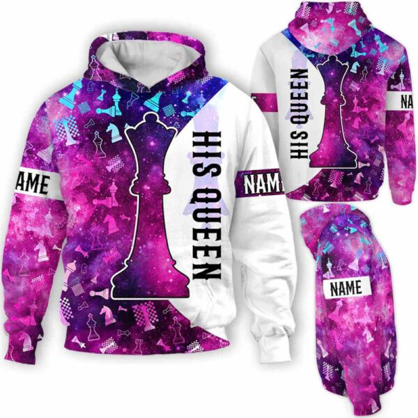 AOPH-U-Hobb-GKAQ-Css-211221VY10 @ Chess Galaxy King and Quee-Chess King And Queen Matching Couple 3D Hoodie