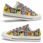 LTS-U-Job-LP-Flat-220124NA10 @ Flight Attendant License Plat-Flight Attendant License Plate Low Top Shoes