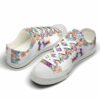 LTS-U-Dog-WFM-Dach-220124VY10 @ Dachshund Watercolor Flower Mandal-Dachshund Watercolor Colorful Mandala Low Top Shoes