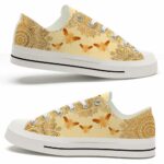 LTS-U-Ani-GM-Bee-220124NA10 @ Bee Golden Mandal-Bee Golden Mandala Low Top Shoes