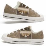 LTS-U-Ani-RG-Bee-220124VY10 @ Bee Rose Gol-Bee Rose Gold Low Top Shoes