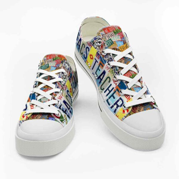 LTS-U-Job-LP-T22-220124NA10 @ Facs Teacher License Plat-Facs Teacher License Plate Low Top Shoes