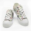 LTS-U-Ani-GP-Dino-220124NA10 @ Dinosaur Green Patter-Dinosaur Cute Roar Pattern Low Top Shoes