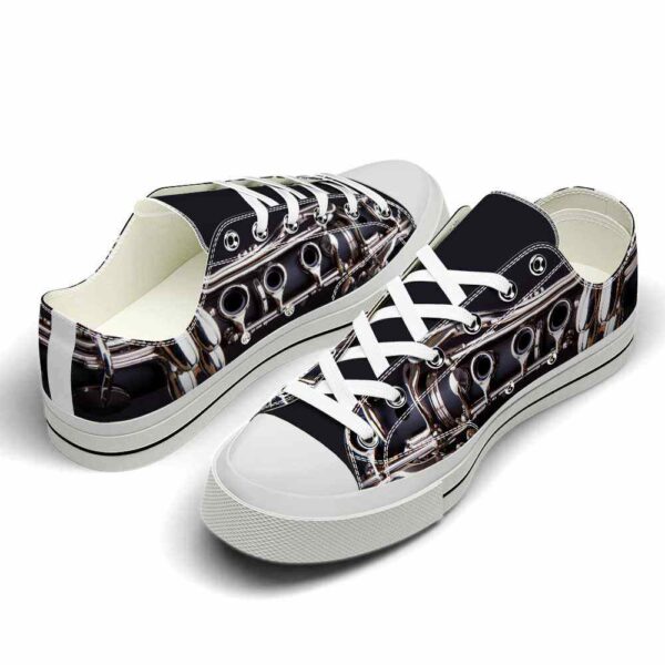 LTS-U-Hobb-VD-Clrn-220124NA10 @ Clarinet Vintage Dar-Clarinet Vintage Dark Background Low Top Shoes