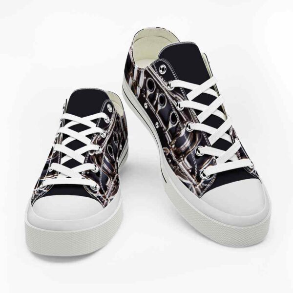 LTS-U-Hobb-VD-Clrn-220124NA10 @ Clarinet Vintage Dar-Clarinet Vintage Dark Background Low Top Shoes