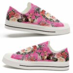 LTS-U-Dog-BK-CHua-220124VY10 @ Chihuahua Be Kin-Chihuahua Flowers Be Kind Low Top Shoes