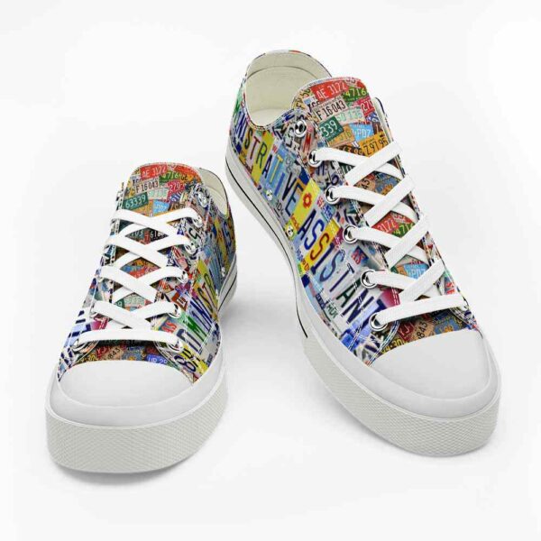 LTS-U-Job-CP-Adma-220124NA10 @ Administrative Assistant Colorful Plate-Administrative Assistant License Plate Low Top Shoes