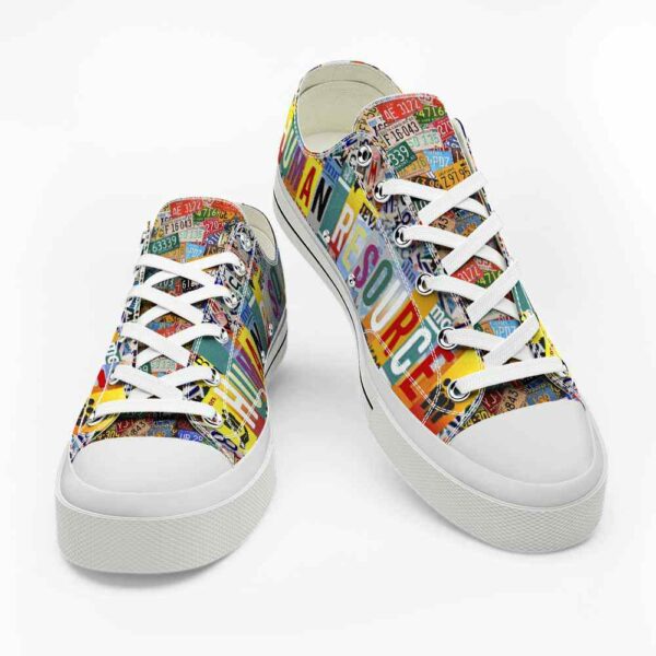 LTS-U-Job-LP-HRes-220124NA10 @ Human Resource License Plat-Human Resource License Plate Low Top Shoes