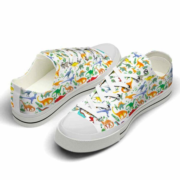 LTS-U-Ani-PP-Dino-220124VY10 @ Dinosaur Pattern Plan-Dinosaur Pattern Plants Low Top Shoes