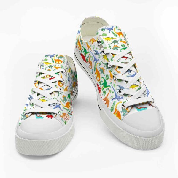 LTS-U-Ani-PP-Dino-220124VY10 @ Dinosaur Pattern Plan-Dinosaur Pattern Plants Low Top Shoes