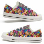 LTS-U-Ani-OP-Cow-220124NA10 @ Cow Oil Paintin-Cow Oil Painting Low Top Shoes