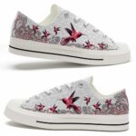 LTS-U-Ani-PF-Hmbd-220124VY10 @ Hummingbird Paisley Flower-Hummingbird Paisley Flower P Low Top Shoes