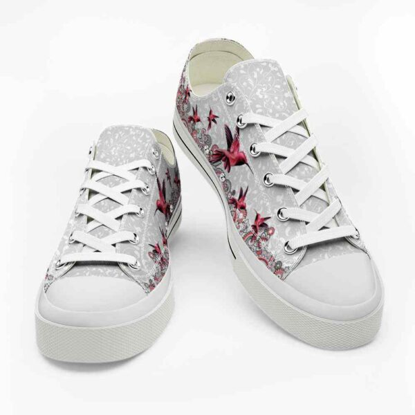LTS-U-Ani-PF-Hmbd-220124VY10 @ Hummingbird Paisley Flower-Hummingbird Paisley Flower P Low Top Shoes