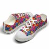 LTS-U-Ani-AP-Cat-220124VY10 @ Cat Art Patter-Cat Art Pattern Low Top Shoes