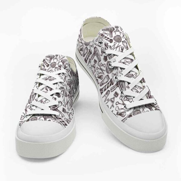 LTS-U-Job-RP-Hsty-220124NA10 @ Barber Retro Patter-Hairstylist Retro Pattern Low Top Shoes