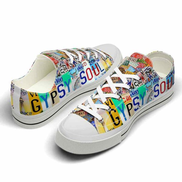 LTS-U-Hobb-LP-Gpsy-220124NA10 @ Gypsy License Plat-Gypsy License Plate Low Top Shoes
