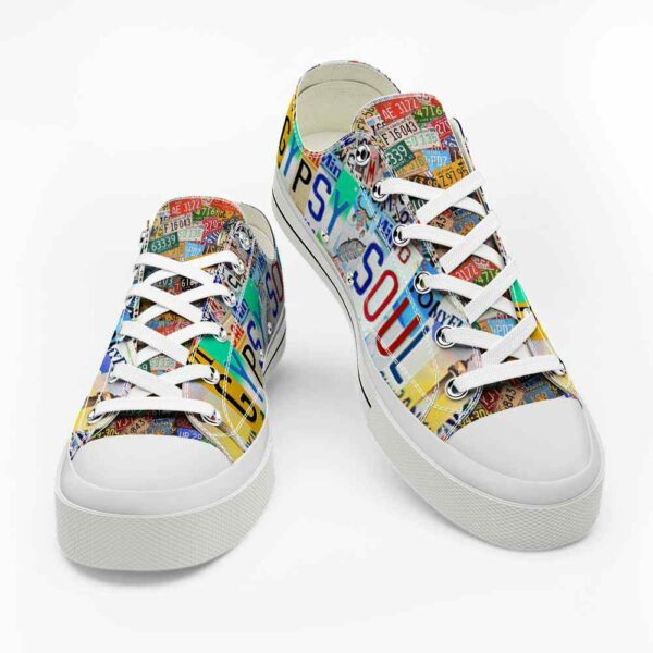 LTS-U-Hobb-LP-Gpsy-220124NA10 @ Gypsy License Plat-Gypsy License Plate Low Top Shoes