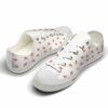 LTS-U-Dog-HP-Bdog-220124VY10 @ Bulldog Heart Patter-Bulldog Heart Love Pattern Low Top Shoes