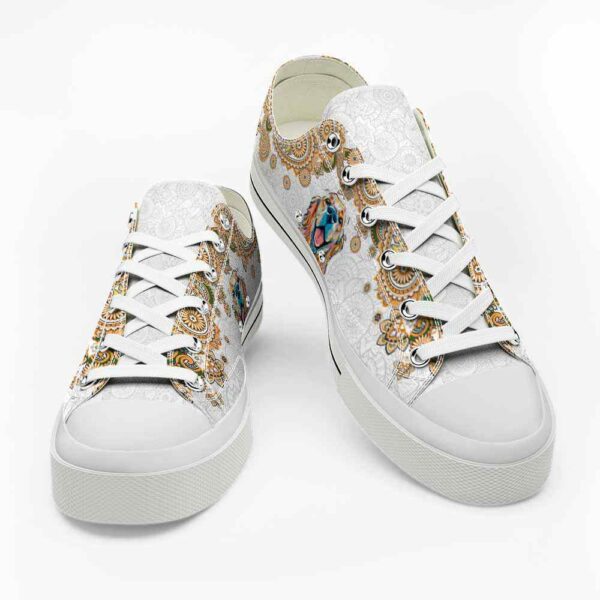 LTS-U-Dog-MG-Gore-220124VY10 @ Golden Retriever Mandala Gol-Golden Retriever Gold Mandala Low Top Shoes