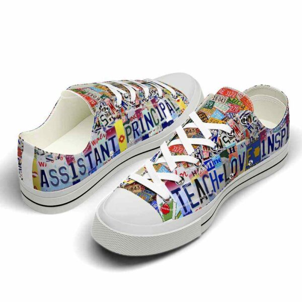 LTS-U-Job-TLIT-Aspc-220124NA10 @ Assistant Principal Teach Love Inspire TL-Assistant Principal Teach Love Inspire License Plate Low Top Shoes