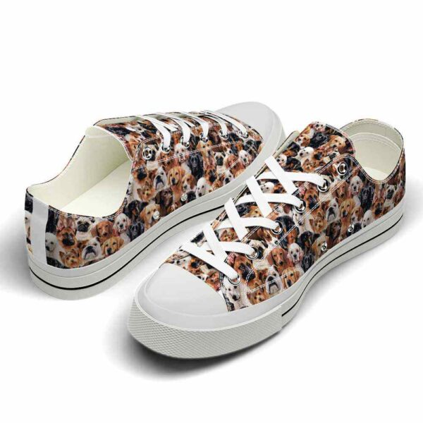 LTS-U-Dog-LOP-Dog-220124VY10 @ Dog Lots Of Pe-Dog Dogs Collection Pattern Low Top Shoes