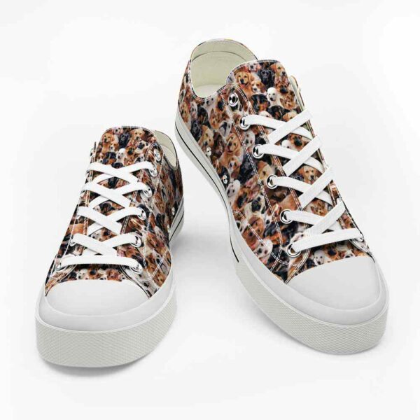 LTS-U-Dog-LOP-Dog-220124VY10 @ Dog Lots Of Pe-Dog Dogs Collection Pattern Low Top Shoes