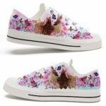 LTS-U-Ani-BF-Cikn-220124VY10 @ Chicken Butterfly Flower-Chicken Butterfly Flower Low Top Shoes