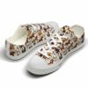 LTS-U-Ani-VP-Hrse-220124VY10 @ Horse Vintage Patter-Horse Pattern Vintage Low Top Shoes