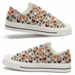 LTS-U-Ani-AP-Cikn-220124VY10 @ Chicken Animal Patter-Chicken For Chicken Lovers Low Top Shoes