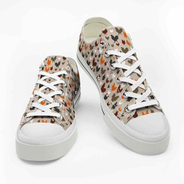 LTS-U-Ani-AP-Cikn-220124VY10 @ Chicken Animal Patter-Chicken For Chicken Lovers Low Top Shoes