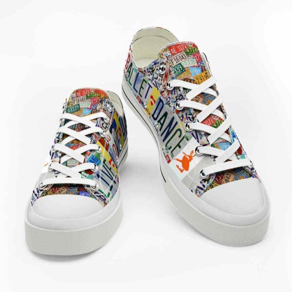 LTS-U-Hobb-LP-Blet-220124NA10 @ Ballet License Plat-Ballet Dancer Live Love Dance License Plate Low Top Shoes