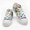 LTS-U-Ani-CP-Butter-220124NA10 @ Butterfly Colorful Patter-Butterfly Colorful Pattern Low Top Shoes